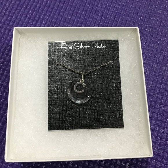 Bon Ton Jewelry - NEW Silver C Initial Pendant